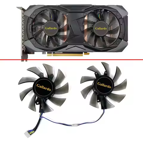 Cooling 75MM 4PIN T128015SU GTX1660 shell GPU FAN For MANLI GTX1660 Super Gallardo GTX 1660Ti 6G OC 