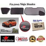 Toyota Sienta 2017 Magnetic Ninja Shades Sunshade (7pcs) SUN SHADE