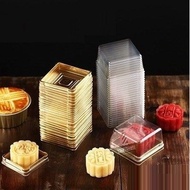 Square Pet Plastic Box Containing Moon Cake 3 Sizes