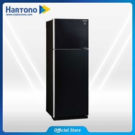 Sharp Kulkas 2 Pintu Besar Big 2 Door Refrigerator Sjig471Pgbk