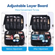 PACKONE Travel Makeup Bag Portable Beg Kosmetik Multifunctional Organizer for Cosmetic & Hair Tools