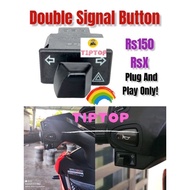 PNP DOUBLE SIGNAL HAZARD LIGHT SWITCH RSX150 RS150 HONDA RS150R HANDLE SUIS BUTTON ON OFF LAMPU DEPA