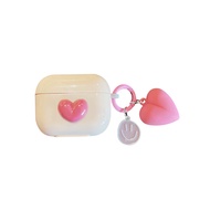 XM Casing Pelindung Earphone Bluetooth Casing Headset Hati Kucing Cocok untuk Airpods 2 Airpods 3 Pr