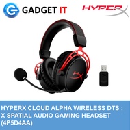 HYPERX CLOUD ALPHA WIRELESS DTS : X SPATIAL AUDIO GAMING HEADSET ( 4P5D4AA)