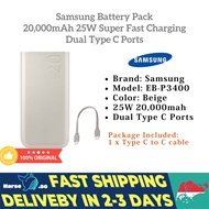 SAMSUNG CCC Certified Power Bank 45W 20000mAh BATTERY PACK EB-P4520 Fast Charging 3C Power Bank Outd