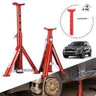 GOGOU Jack Stands, Red 2/3 Ton Capacity Foldable Jack Stands, High Quality Security Bracket Adjustab