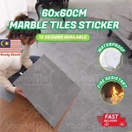 60X60CM PVC Marble Tiles Floor Sticker Vinyl Floor Stickers Self Adhesive Flooring Floor Panel Lanta
