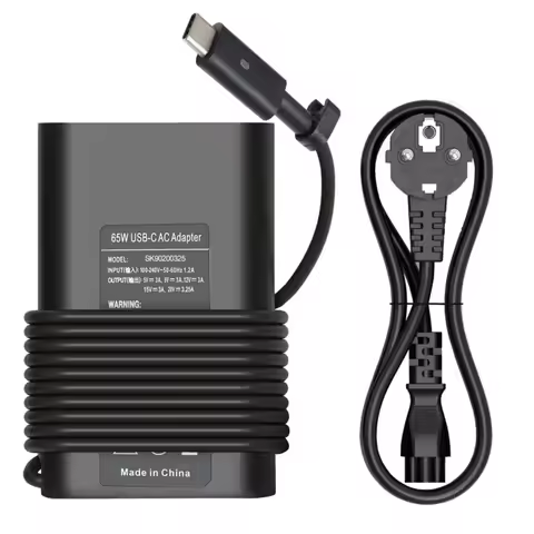 65W Type C USB C Laptop Charger For Dell XPS 13,Latitude Computer 5530 7420 ,Inspiron 14 16,Chromebo