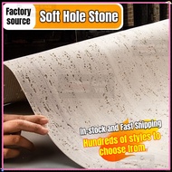 Travertine rock slab soft stone decorative panel ultra-thin flexible stone 3D travertine slab soft c
