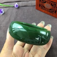 和田玉碧玉滿菠菜綠手鐲