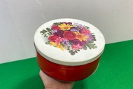 復古錫製首飾盒帶盒收納紀念品手工花卉飾品