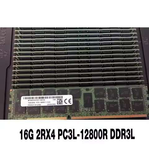 1PCS RAM 16GB 1600 Server Memory MT36KSF2G72PZ-1G6E1HE 16G 2RX4 PC3L-12800R DDR3L