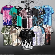 BAJU NAGA DRAGON GRAPHIC JERSEY DESIGN TSHIRT TAHUN NAGA ROUND-NECK | Size S-XL