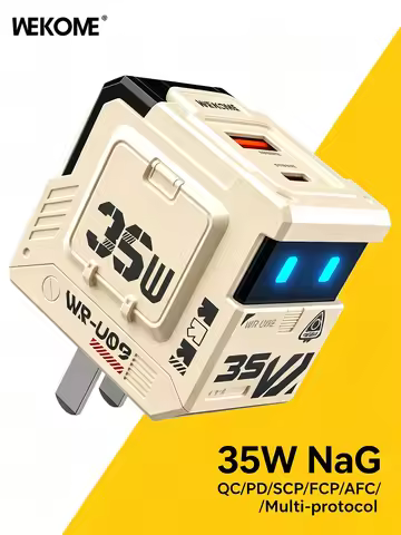 WEKOME 35W GaN Fast Charging Foldable Plug Robot Design WP U07