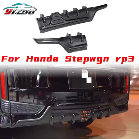 For Honda Stepwgn RP3 spada Real carbon fiber & Glass fiber Rear lip rear spoiler Auto parts modific