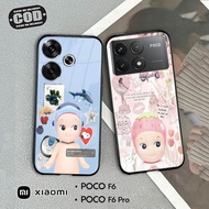 Glass Softcase For poco F6 & poco F6 PRO - Cellphone Case poco F6 & poco F6 PRO [T19].