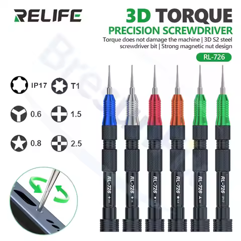 RELIFE RL-726 3D Torque Screwdriver with Strong Magnetic Nut Holder Support IP17 for Mobile Phone Re
