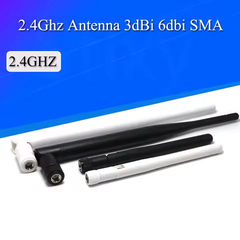 1PCS 2.4GHz 6dBi/3dbi WIFI Aerial 2.4G Antenna RP-SMA Bluetooth Male Female Wireless Router Connecto
