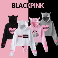 UOEY Blackpink เสื้อผ้า JISOO JENNIE LISA ROSÉ เสื้อสวมหัว Kpop กลุ่มสาว BLACKPINKs ของคุณพื้นที่ BL