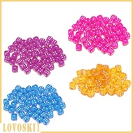 [Lovoski1] 50pcs Multi-sided D6 Dice Dragons D&D TRPG Party Board Games Toys Blue