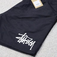 กางเกงขาสั้นของแท้100% สีดำ Stussy Big Basic Water