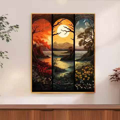 Jigsaw Puzzle 500/1000/1200/2000PCS Scenic Seasonal Landscape Artwork Stress Relief Puzzle Wall Art 