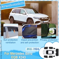 Suitable for Mercedes-Benz EQB X243 2022-2024 Magnetic Sunshade Side Window Sunshade UV Protection