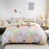 Bedding Sheet ผ้าปูที่นอน6ฟุต/5ฟุต/3.5ฟุต Setผ้าปู (ปลอกหมอน+ลอกหมอนข้าง+ผ้าปู) ผ้าปูที่นอน รัดมุม360องศา 12นิ้ว Midori 5ฟุต