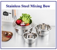Baking essential* Premium Quality Stainless Steel (304)  Mixing Bowl 24cm to 32cm