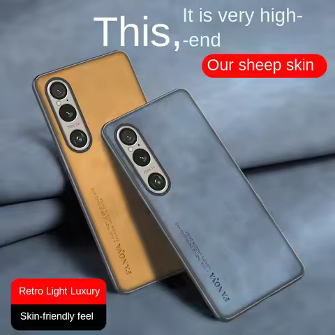 Plain leather comfortable suede case For Xperia I VII 10 VI 1 VI Sony Xperia 10 V 5 V 1V 10 iv 5iv 1