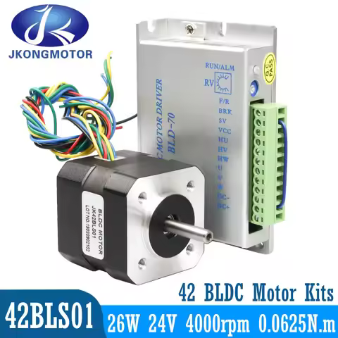 42BLS01 42mm BLDC Motor 24V 1.8A Brushless Electric Motor 4000rpm High Torque 26W 3 Phase Small DC M