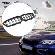 [TENOL] Black Front Kidney Grille Replacement Sturdy Auto Accessory for BMW M2 Competition F87 2019-