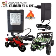 CHARGER Childcar & Childmotor 12V and 6V Battery Charger & Battery
