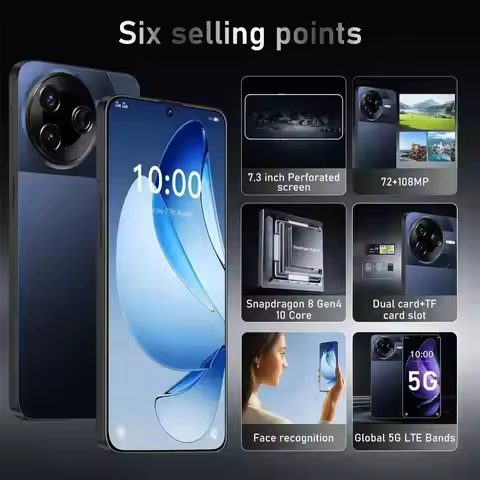 HOT 2025 New F7 Ultra Original 7800Mah Battery 7.3Inch HD 4G 5G Dual SIM Card Android Global Version