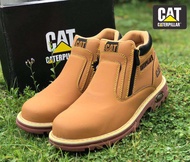 Caterpillar Smart Steel Cap Anti Static Heavy Duty Zipper Safety Boot Kasut Safety CAT Lasak Bergaya