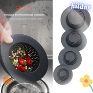 HILDAR Sink Strainer, Stainless Steel Anti Clog Drain Filter, Usefull Hair Clean Up Black Floor Drain Mesh Trap Kitchen Bathroom Accessories