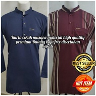 Kurta cekak musang design batik pelikat Dan kosong quality 2.0(free butang baju) regular fit🔥hot ite