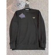 CREWNECK PRADA MILANO LOGO BLACK CREWNECK / SWEATER PRIA ASDCX64125