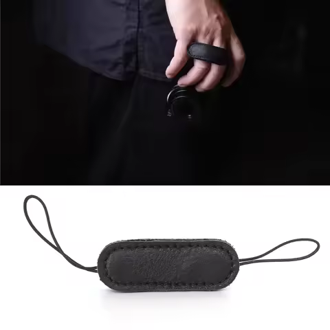 Leather Hand Finger Ring Band Lanyard Strap Sling Handle Camera String Cowhide Bracelet for Ricoh GR