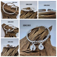 BG9230*Original Pure silver 999 Bangle,  纯银手镯999.Absolutely real silver, elegant and valuable, hypoa