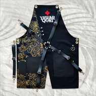 Barista Apron Motif - Barista Apron/cheter - custom Barista Apron