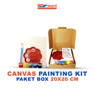 Canvas Painting Kit 20x20 cm Complete Children's Painting Box Set Package
