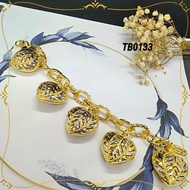 Love Mix & Gold Bangkok Gold Dangle Bracelet (ETB293)(ETB312)(ETB311)