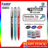 READY STOCK - FASTER CX-544 0.5MM WARISAN SEMI GEL PEN 60Pcs/Box (BK,BL,RD)- RM8.80/pack (10pcs per 