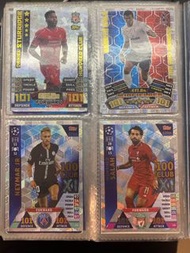 Topps Match attax 101 100 club cards premier league champions league Gareth Bale, Daniel Sturridge, 