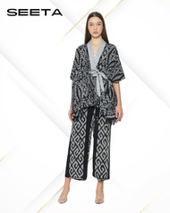 Outer Kimono Tenun - pola zerowaste