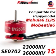Happymodel SE0702 23000KV / 26000KV 1S 1.0mm Shalf Brushless Motor for Mobula6 ELRS , Mobeetle6 1S 65mm/ 75mm FPV Whoop