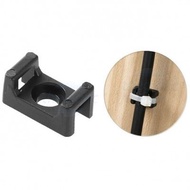 [30 Pieces]- STM-1 3.5mm Screw Hole Tie Holder Black