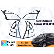 2012-2014 AVANZA GARNISH FRONT REAR - 2012-2014 AVANZA LAMP GARNISH FRONT REAR
