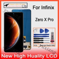 Original AMOLED Infinix Zero X Pro X6811 LCD Display Touch Digitizer Screen With Frame Replacement